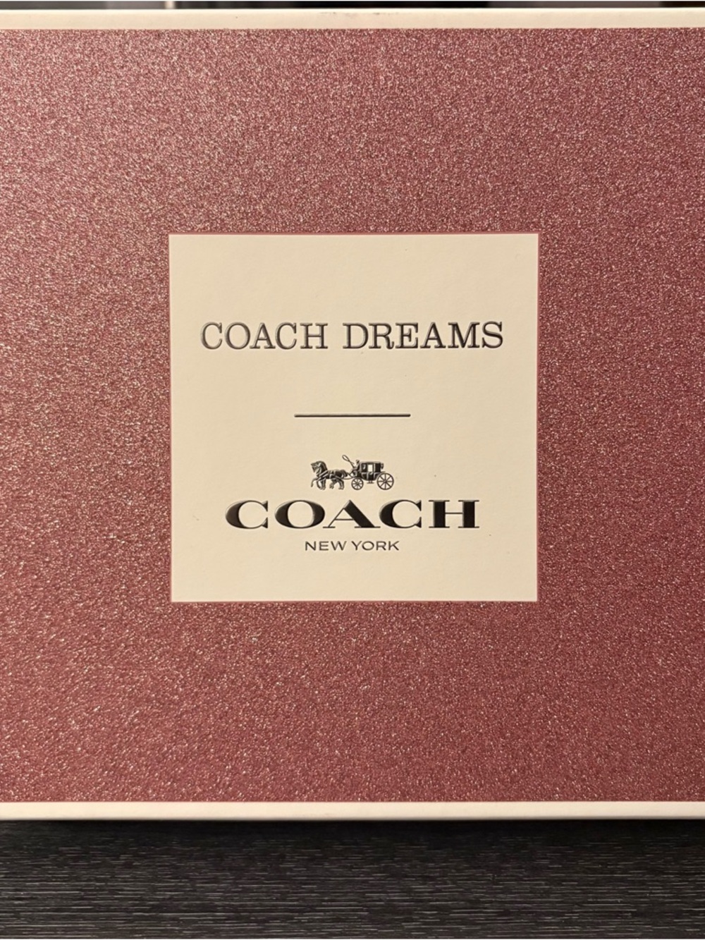 Coach Glittery Rose Gold 'Coach Dreams' Box